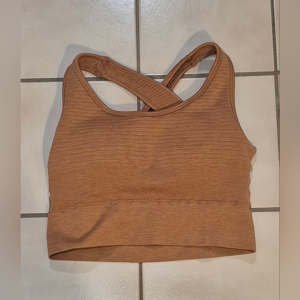 Alphalete Surface Limitless Bra | Size S | Golden Hour
